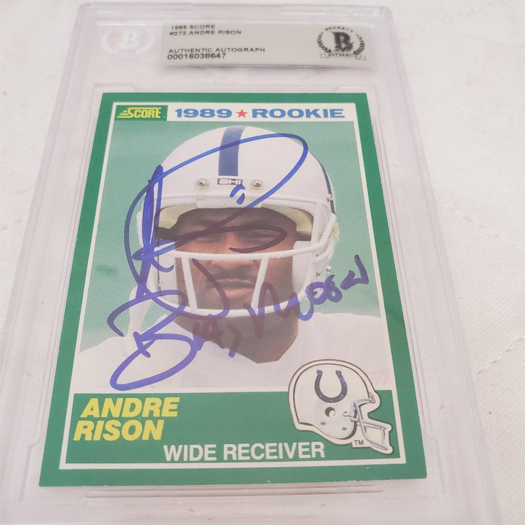 Andre Rison #272 Autographed 1989 Score Rookie Card