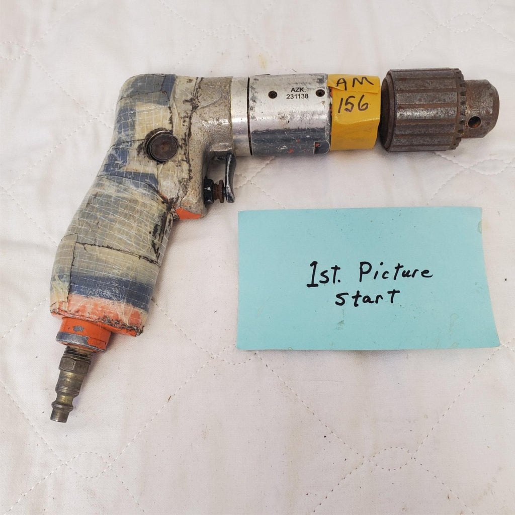 Dotco 55C2434 950 RPM Pistol Grip Pneumatic Heavy Duty Air Drill AM156