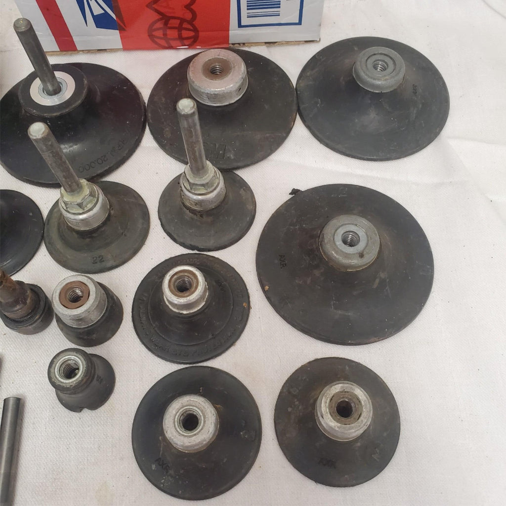 Lot of 20 Assorted Rotary carbide burrs, Backing Pad etc LOT-112
