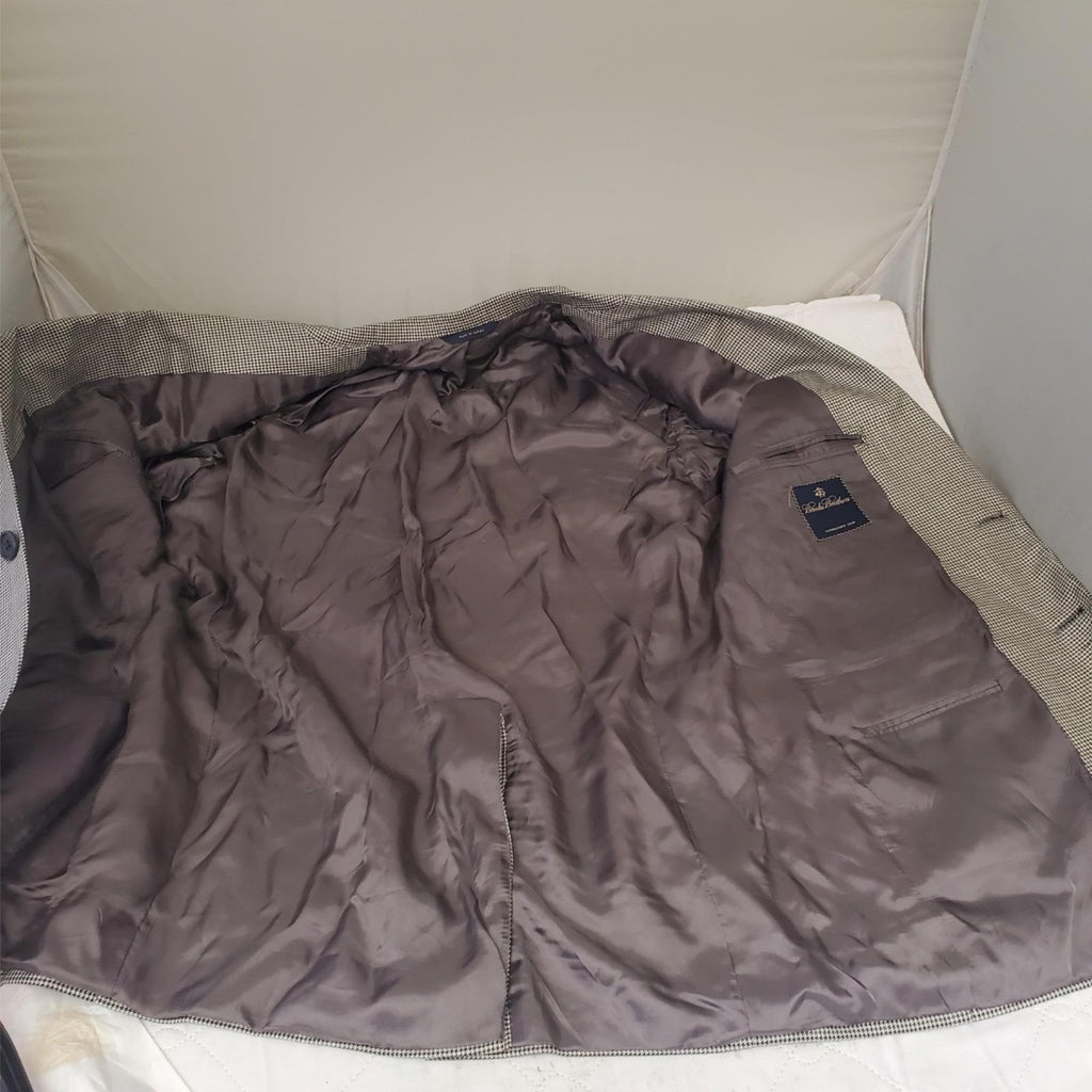 Brooks Brothers Brookwood C1 100% Wool-Silk Suit Jacket for Mens 43R