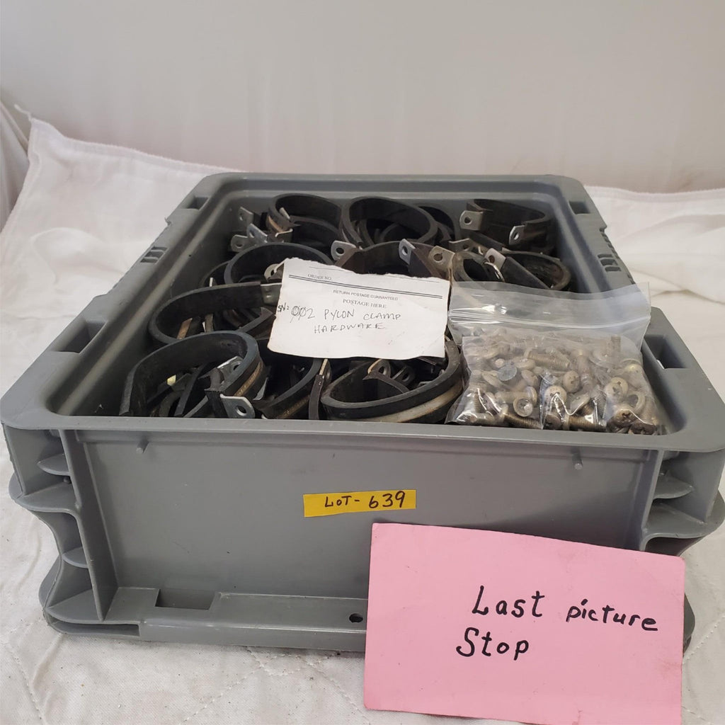 Lot of Assorted Cushion Clamps Black Galvanized Steel LOT 639