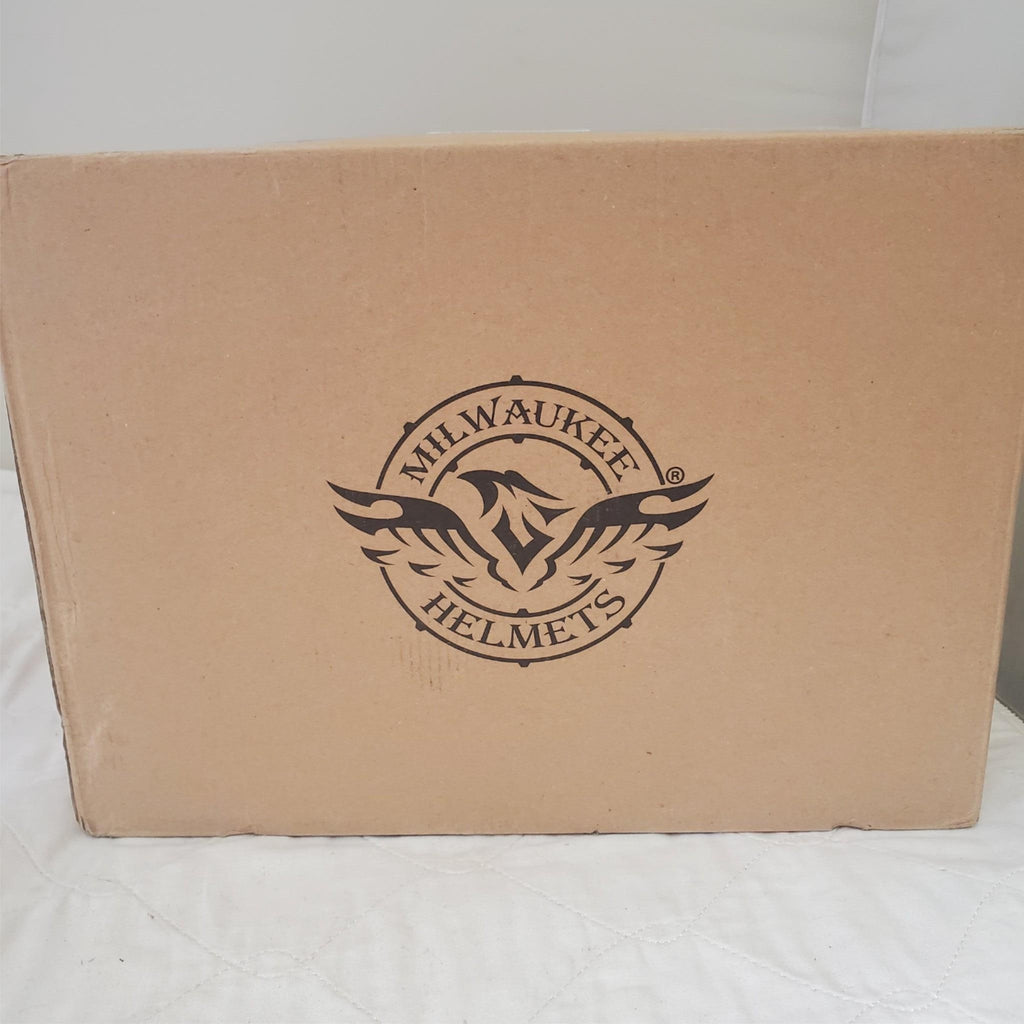 Milwaukee Helmets Silver MPH9822DOT Dual Sport Motorcycle Helmet Size L