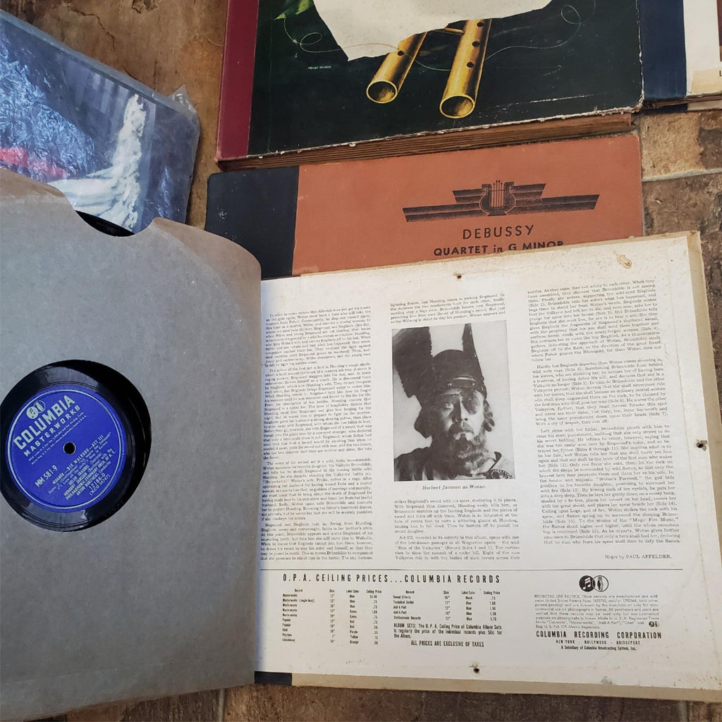 Lot of 4 RCA Victor Record Sets - Wagner, Debussy, Walkure, Chants #2