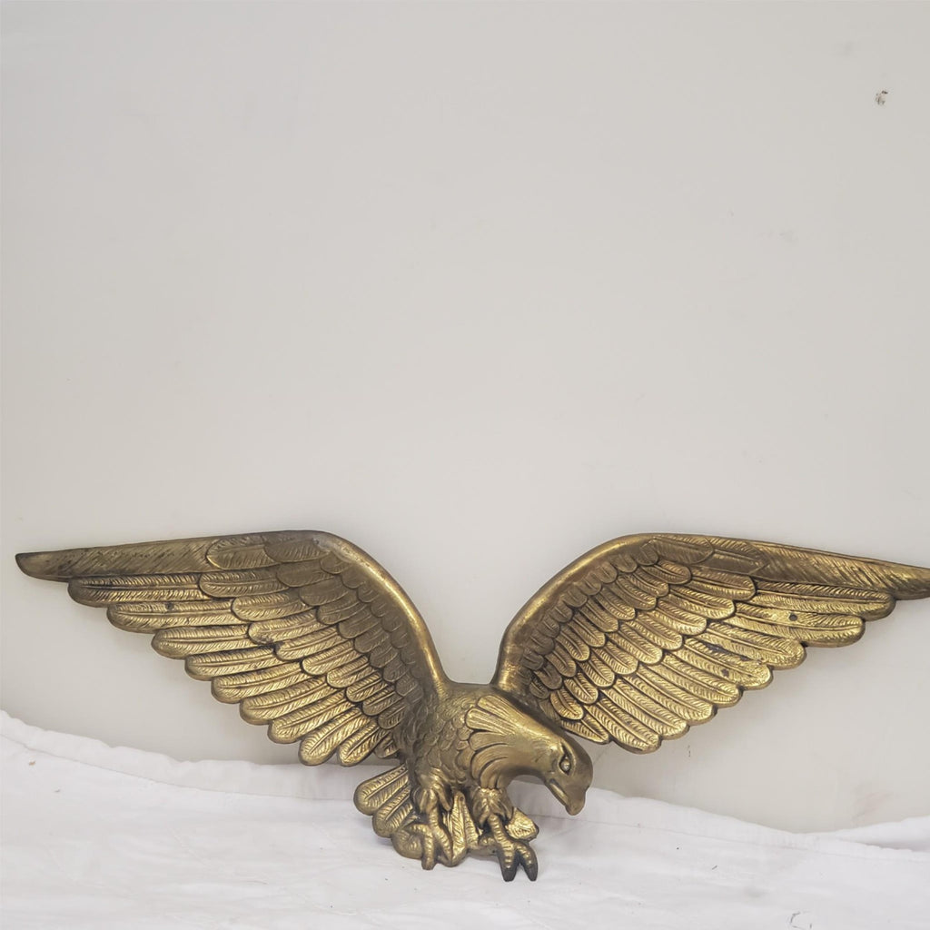 Vintage Metal Eagle Wall Art  Rustic Barn Decor Patriotic Display Piece