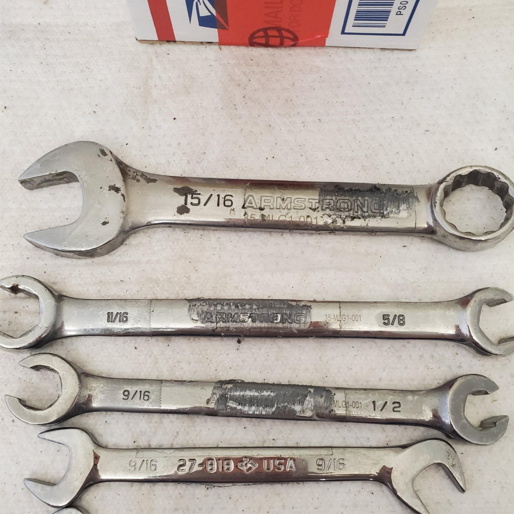 Lot of Assorted Armstrong Combination, Open Ended & other Wrenches LOT 103
