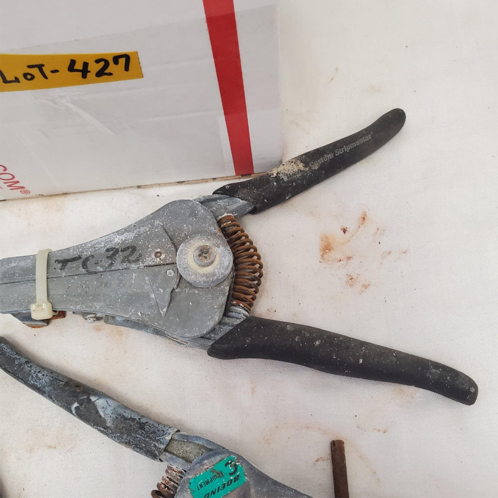 Lot of 3 Electrical Wire Stripper Spring-Loaded Tool LOT-427
