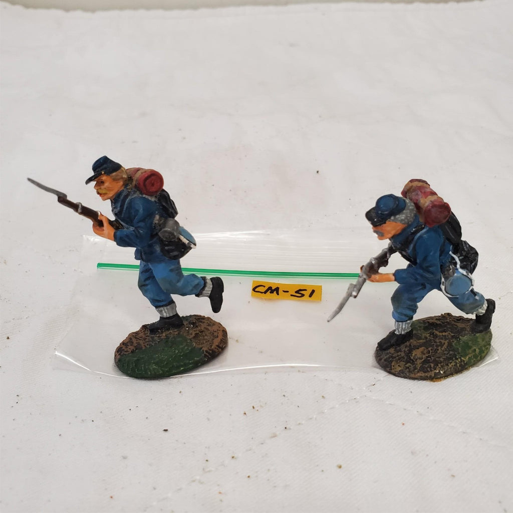 W. Britain Union Infantry Soldiers Advancing Mounted CM-51
