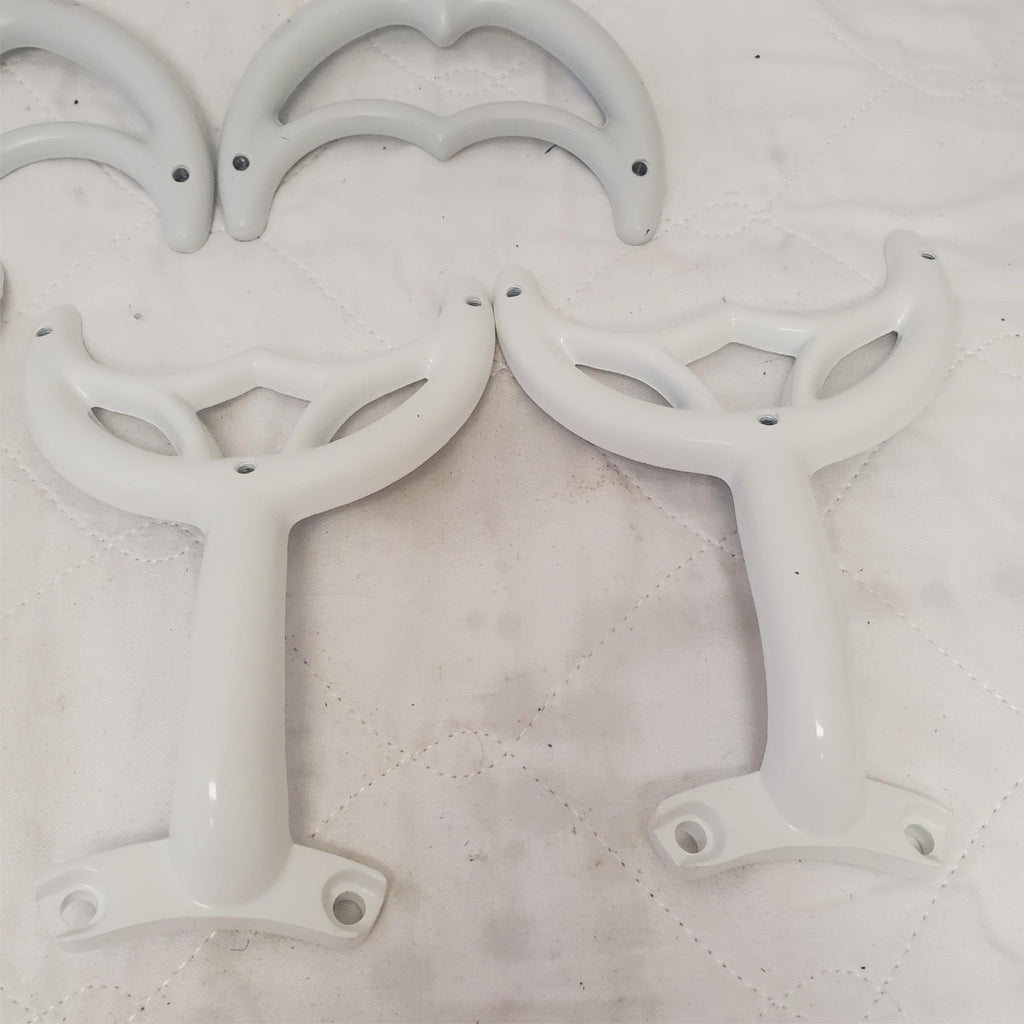 Vintage Hunter Ceiling Fan Arm Set Bright White Blade Brackets Replacement