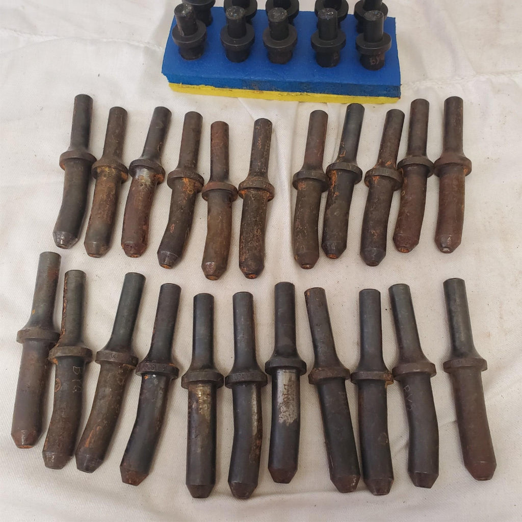 Lot of Rivet Set 5/32" & other Universal Straight for Shank Rivet Gun LOT 460