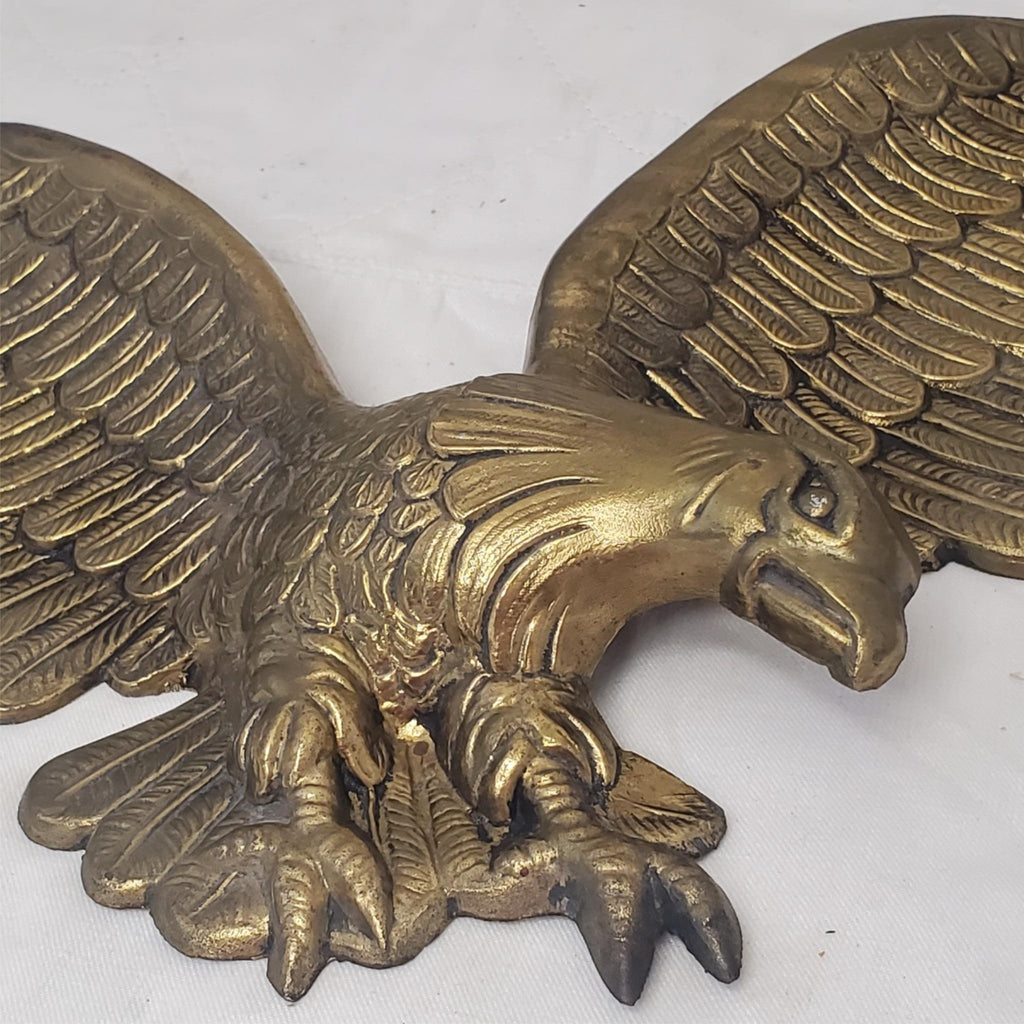 Vintage Metal Eagle Wall Art  Rustic Barn Decor Patriotic Display Piece
