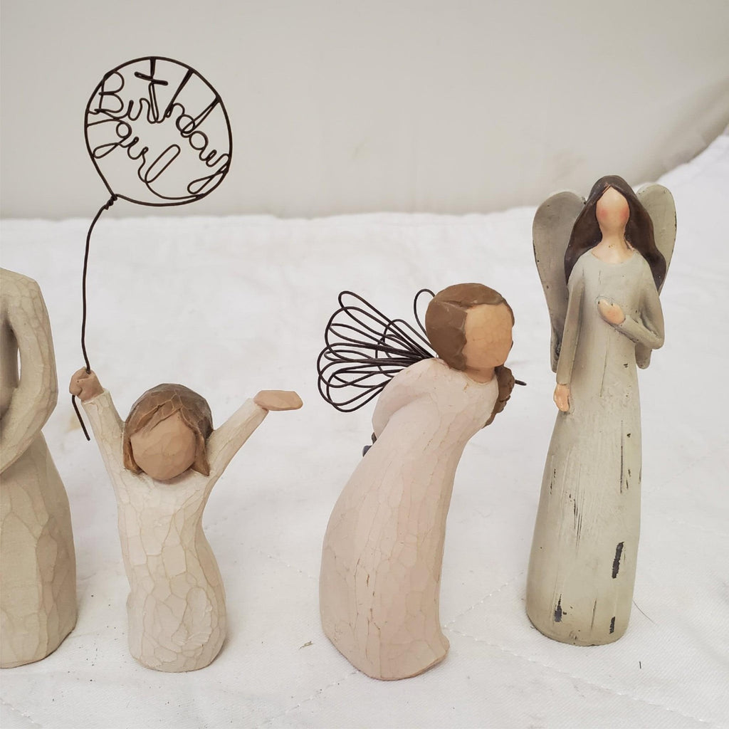 Collection of Assorted Demdaco Willow Tree Sculpted Hand-Painted figurines