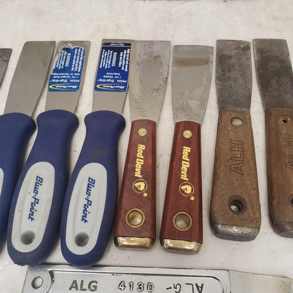 Lot of 13 Putty Knife Knives Gasket Scraper & Skin Wedge LOT-928