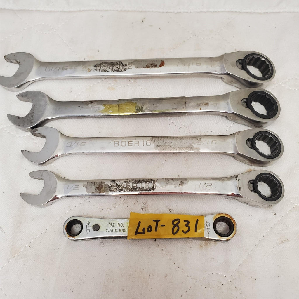 Lot of 5 Blue-Point Combination Box Wrenches Set  LOT-831