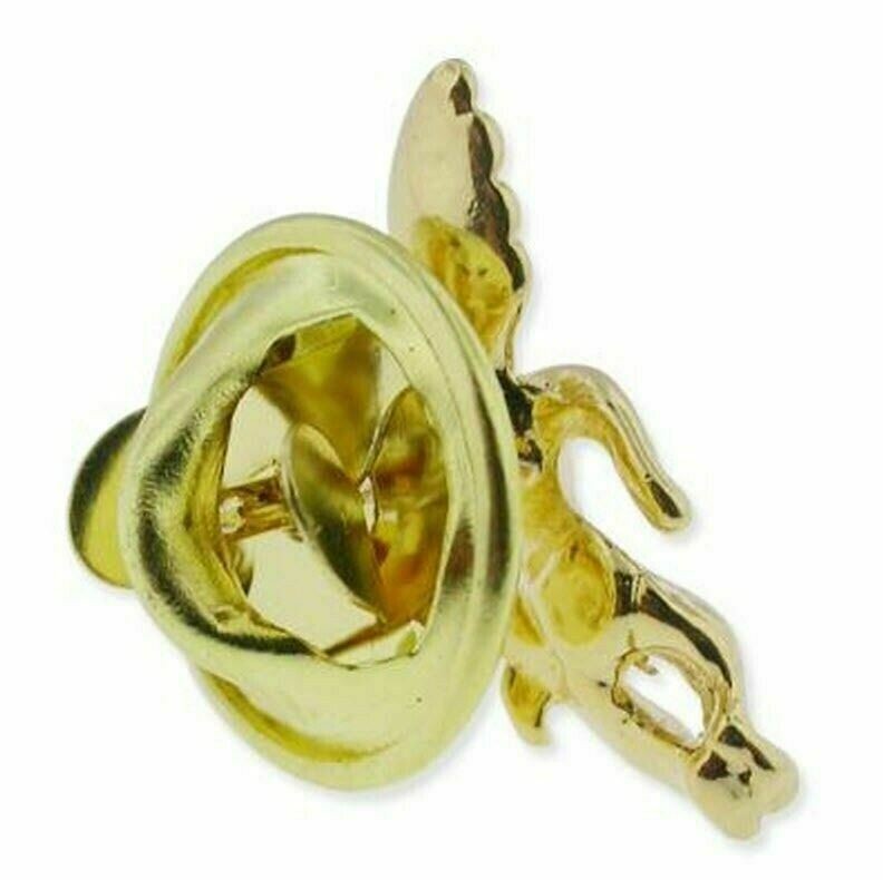 10 Gold Plated Angel Cherub Spiritual Religious Lapel Pins 3/4"