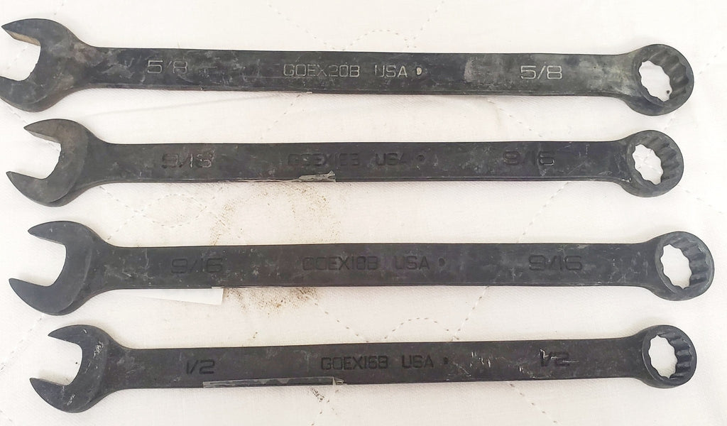 Lot of 4 Snap On Offset Combination Wrench LOT-752