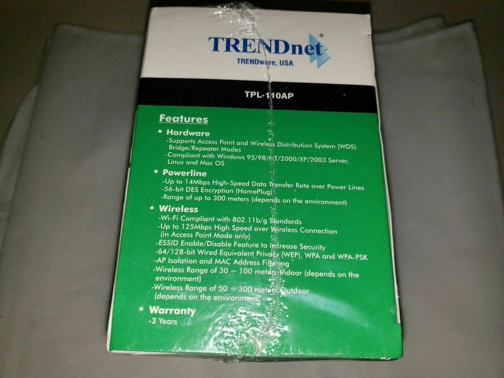 Trendnet Powerline TPL-110AP Wireless Powerline Access Point