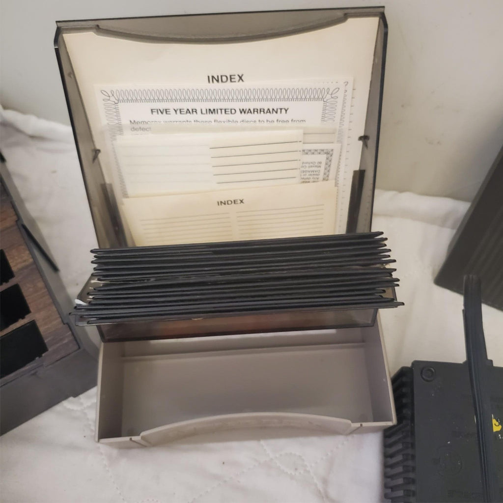 Vintage Commodore 64 Computer System w/ 1541 Disk Drive, Joystick, Floppy Disks
