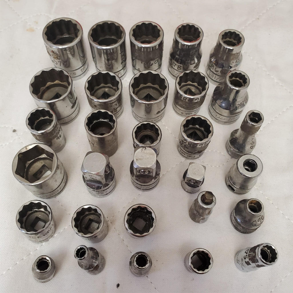 Lot of 30 Assorted Snap-On Socket Wrench Set LOT-542