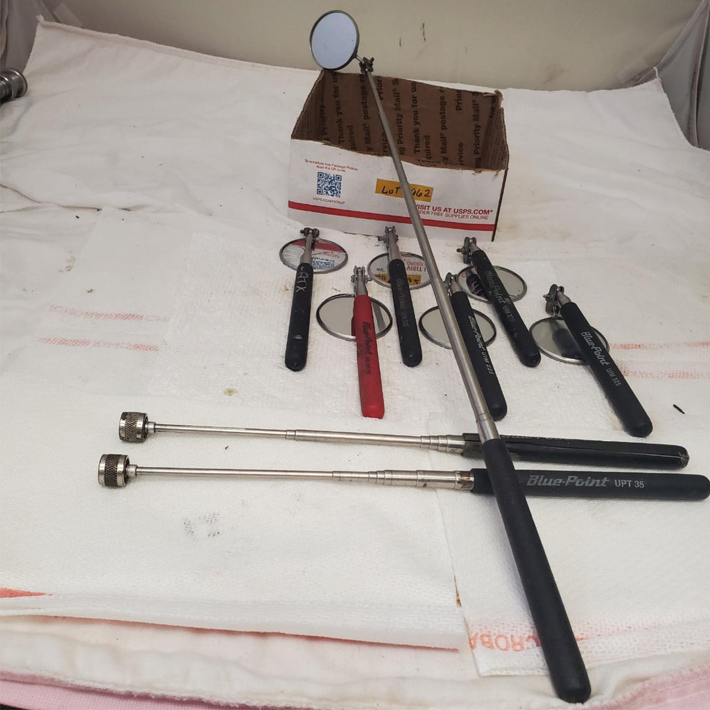 Lot of 9 Blue Point Inspection Mirror Tools & Magnetic Pick-Up Tools LOT-942