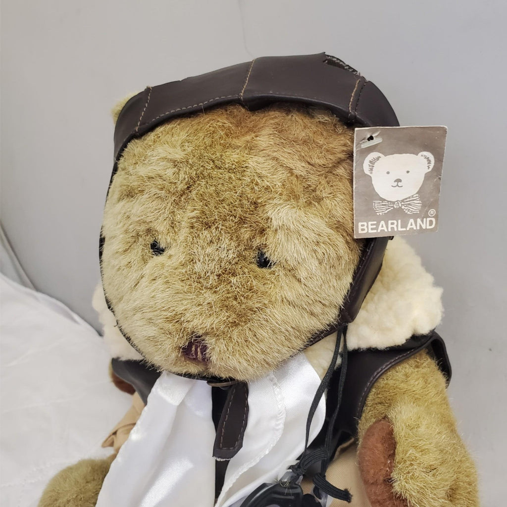 Aviator Pilot Bear Plush With Jacket Cap Scarf Goggles & Bear of Long Stuff Toy