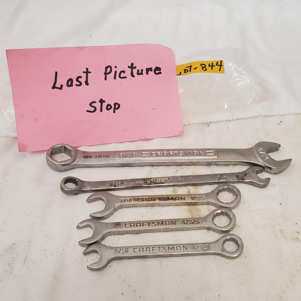 Lot of 5 Craftsman Open & Box End Wrenches Set LOT-844