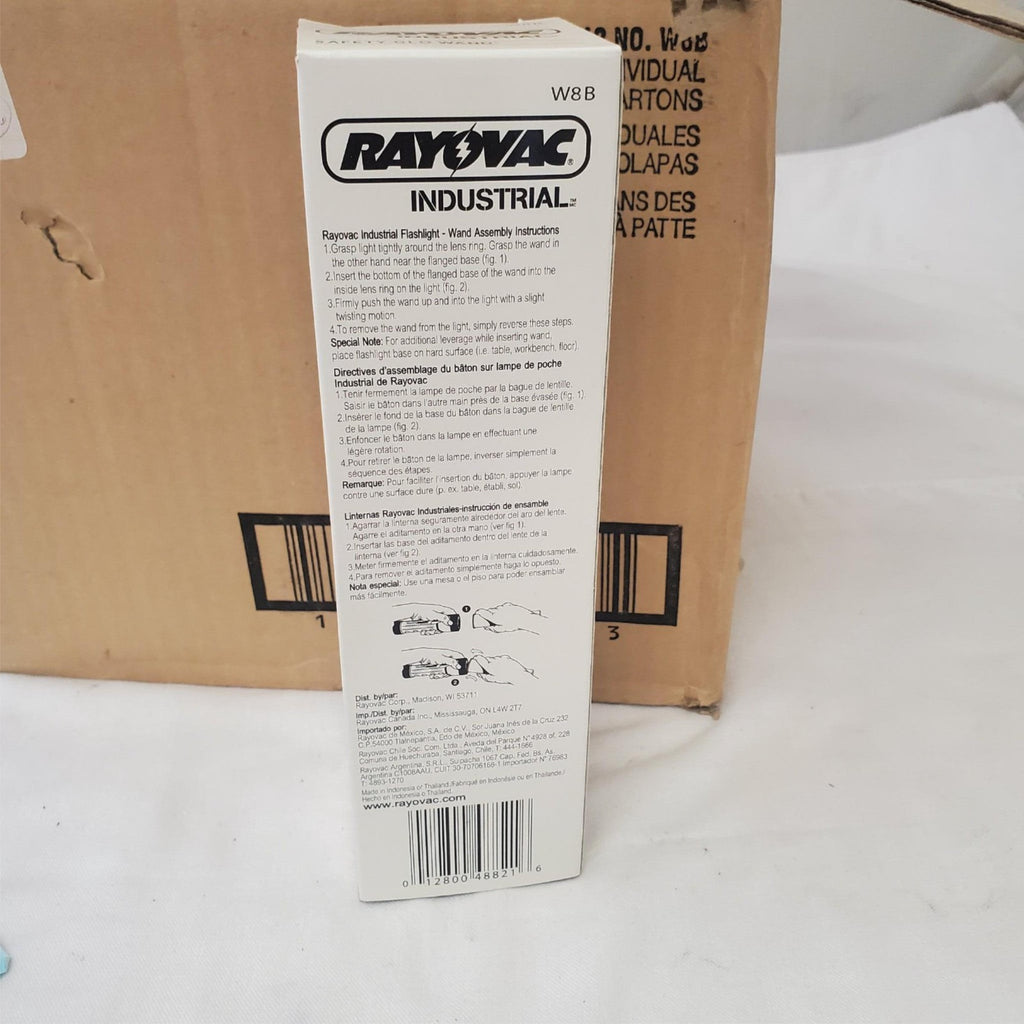 Lot of 12 Rayovac W8B Red Polyethylene Safty-Glo Wands 8 in