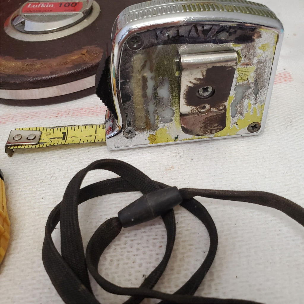 Lot of 7 Measuring Tapes Mixed Brands & Sizes Stanley Extech Mechanic LOT-1051