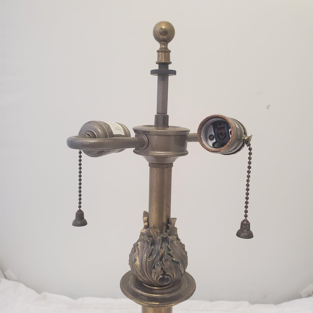 Vintage Brass Double Socket Stiffel Portable Table Lamp C