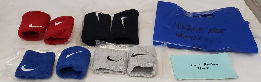 Set of 4 Vintage Nike Swoosh Wristbands