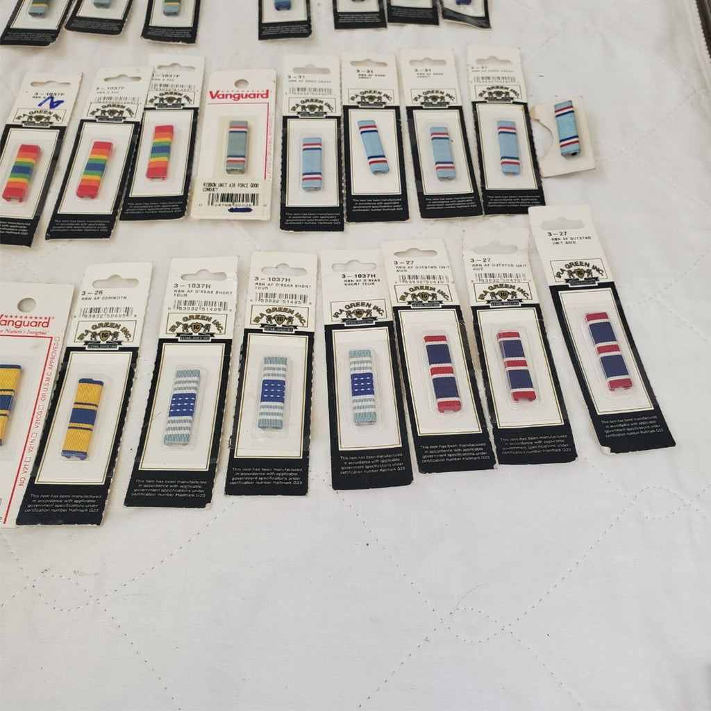 Lot of Assorted Military Ribbon Bars and Pins