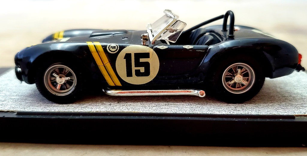 Vintage Used 15 Black Diescast Race Car Excellent Condition