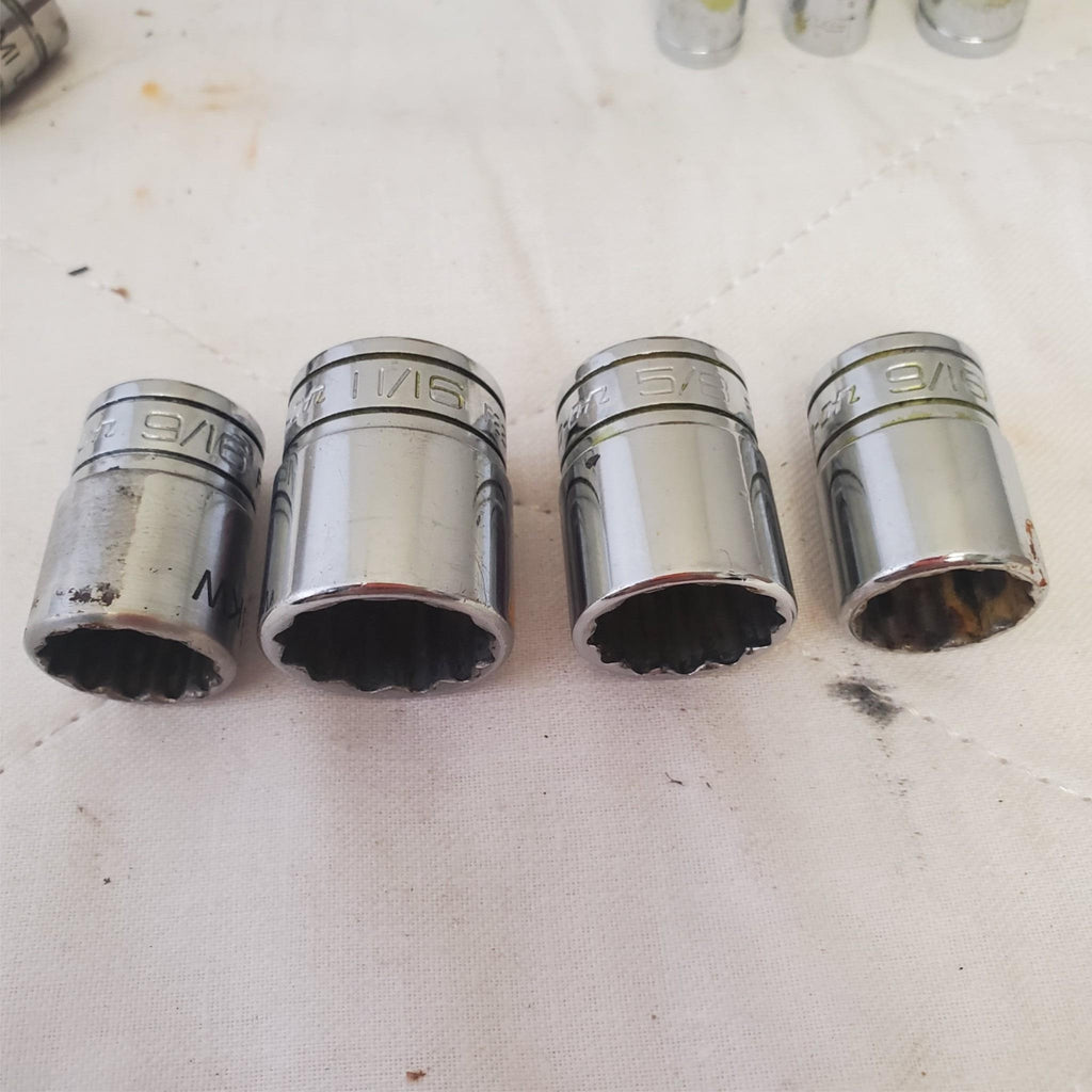 Lot of Snap-On Assorted Various Drive Sockets LOT 496