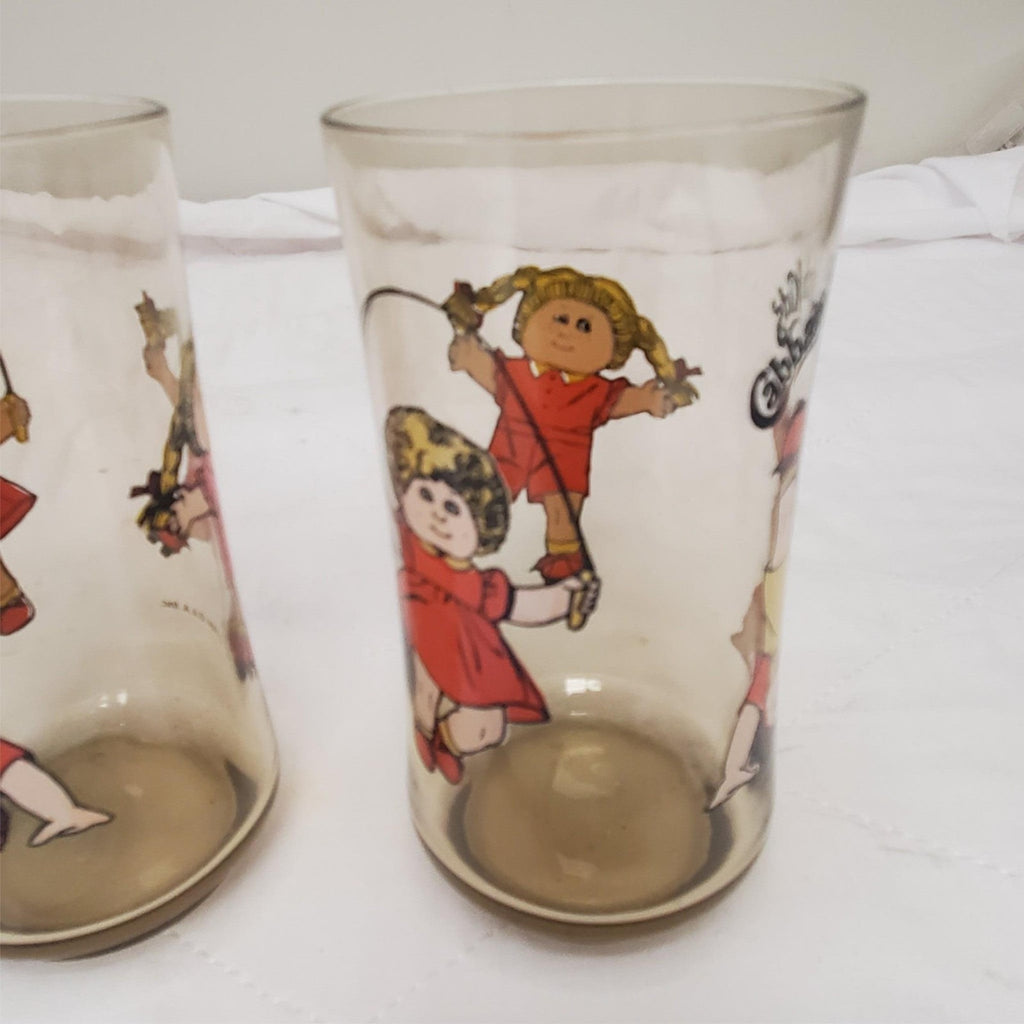 Set of 2 Cabbage Patch Kids Child's Beverage Glasses