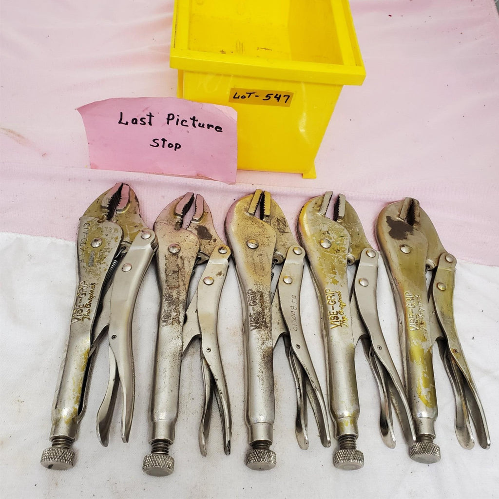 Lot of Vise Grip Straight Jaw Locking Pliers Set LOT-547