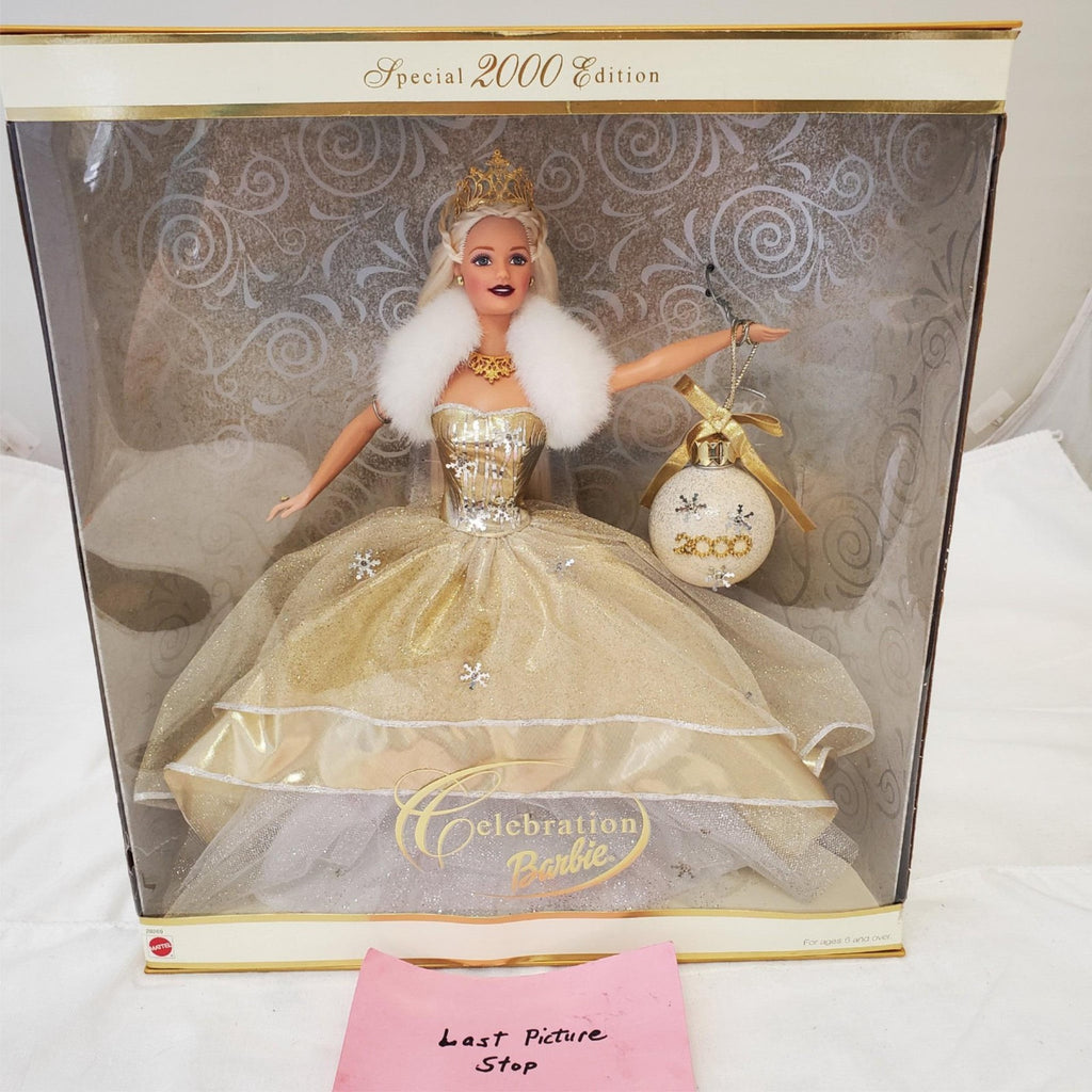 Barbie 2000 - Special Edition Celebration Barbie Doll Gold Dress Mattel 