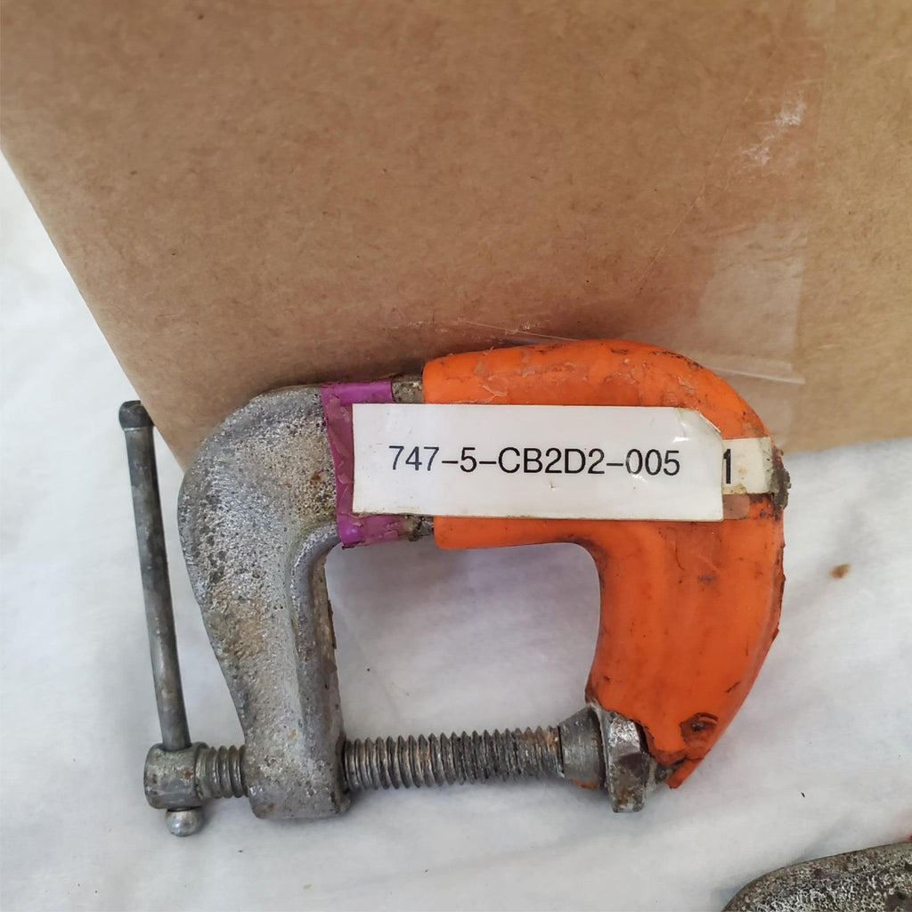 Lot of 7 Iron Frame Adjustable C-Clamp LOT-675