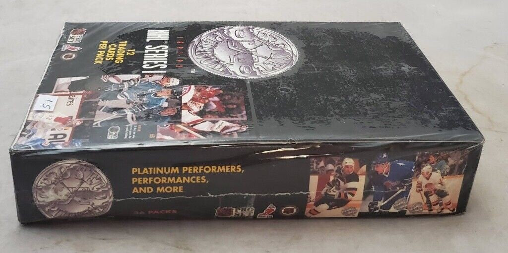 1991-92 Pro Set Platinum Series 1 NHL Hockey Box Sealed From Case Wayne Gretzky