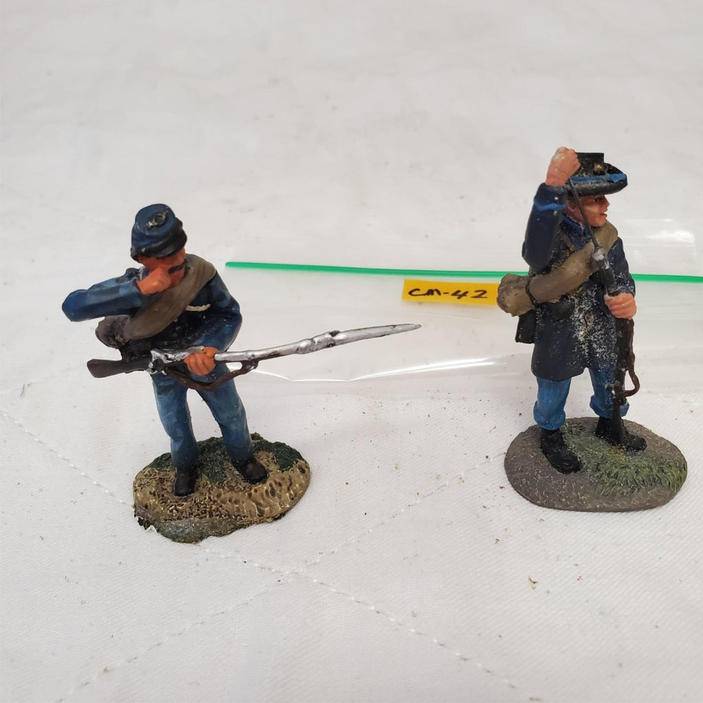 Lot of 2 Hand Painted Metal Toy Soldier CM-42