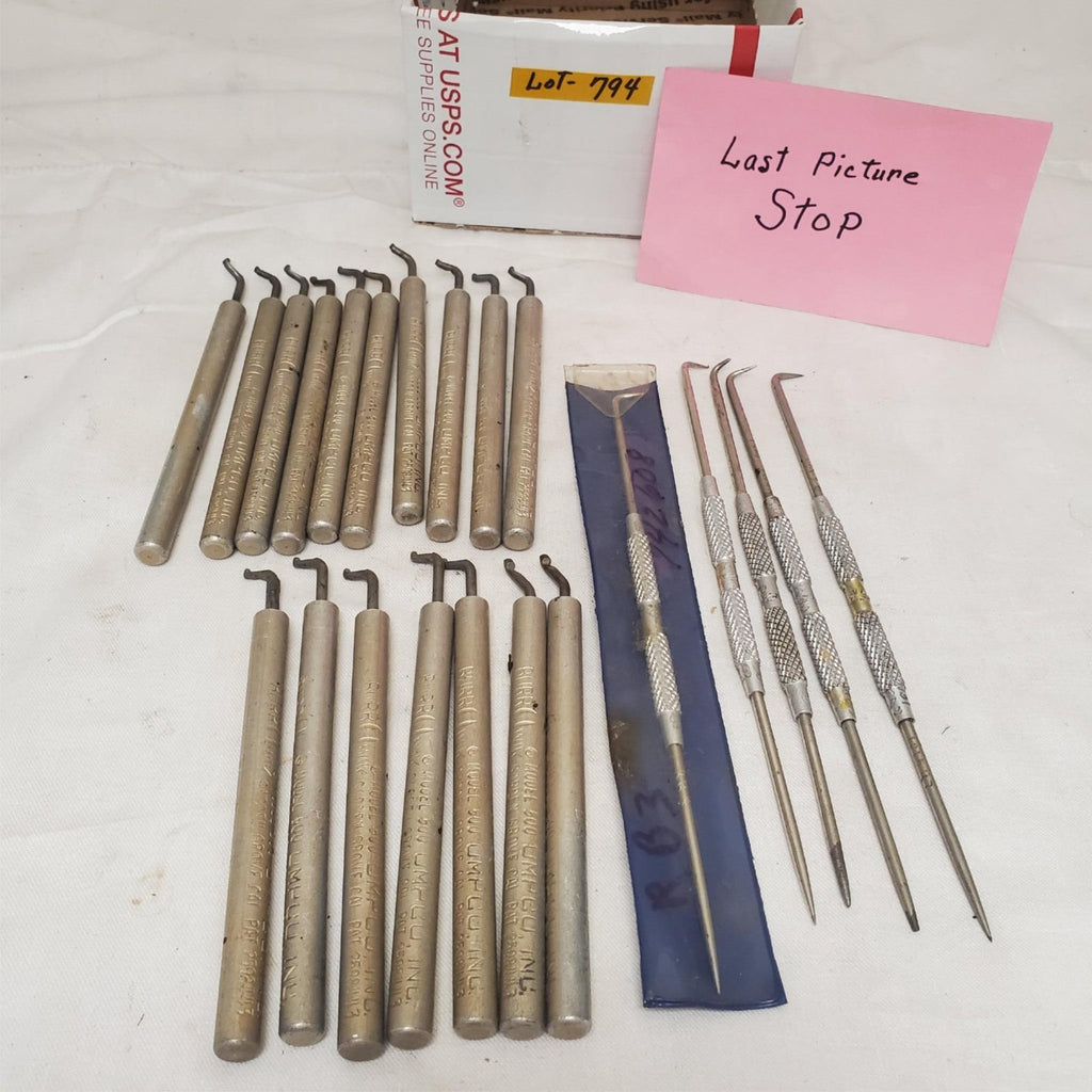 Lot of 22 Eclipse Scribe Pick Set & Umpco Inc Model 500 Machinist Tools LOT-794