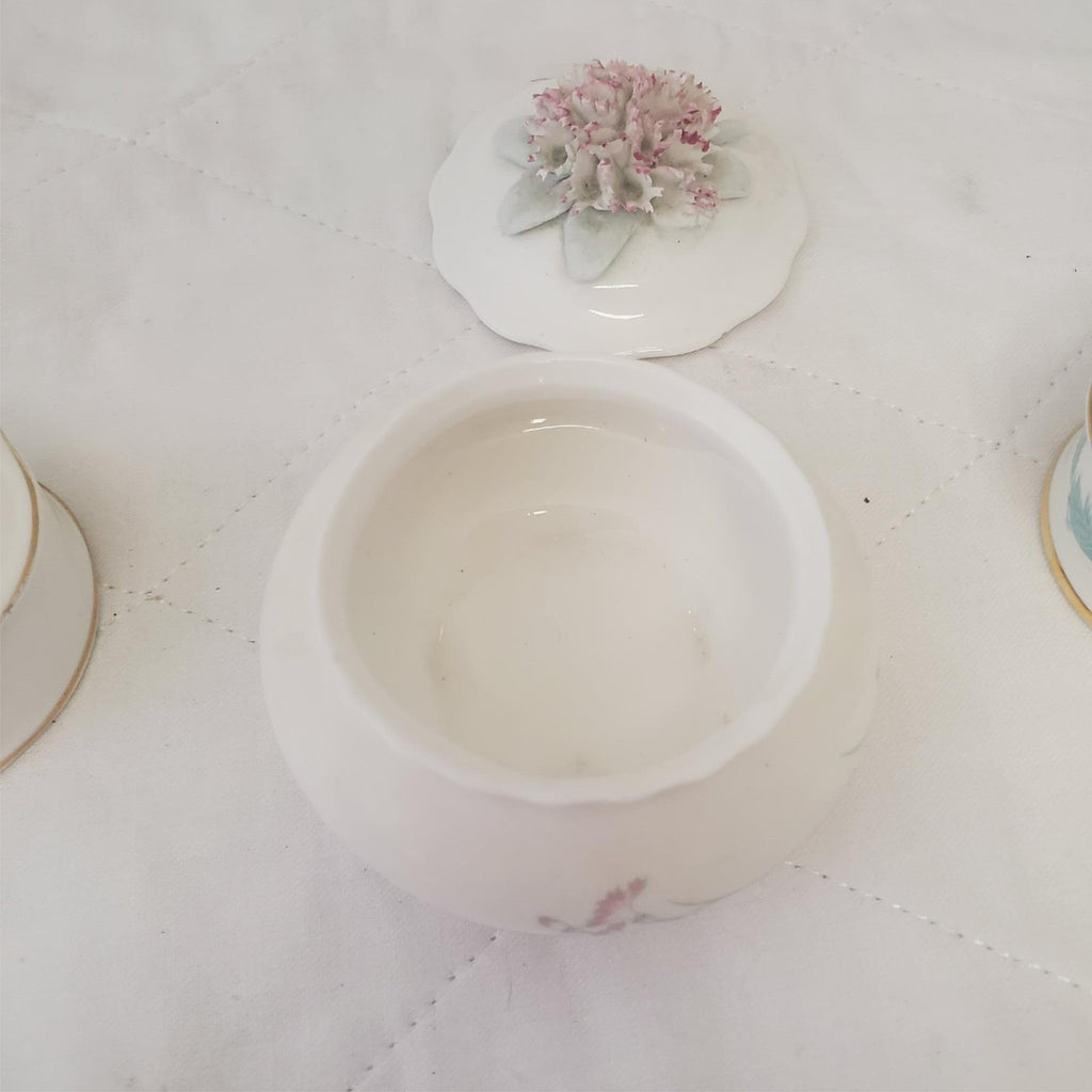 Buckingham Palace 1994, Royal Doulton Carnation Porcelain Trinket Pot