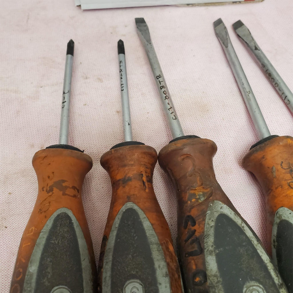 Lot of 5 Witte Flat Head & Phillips Head Screwdrivers LOT-933