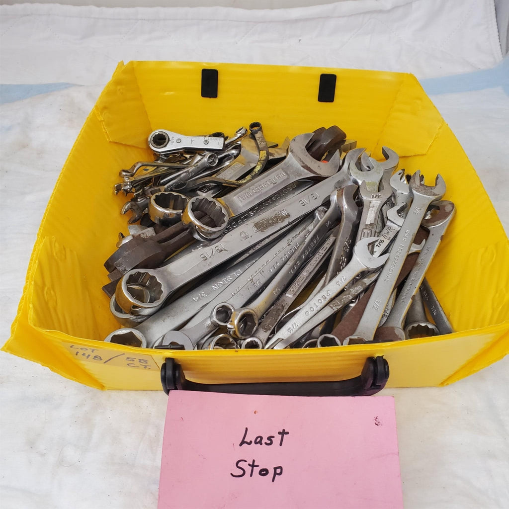 Lot of 58 Pieces Miscellaneous Assortment of Wrench Tools LOT148