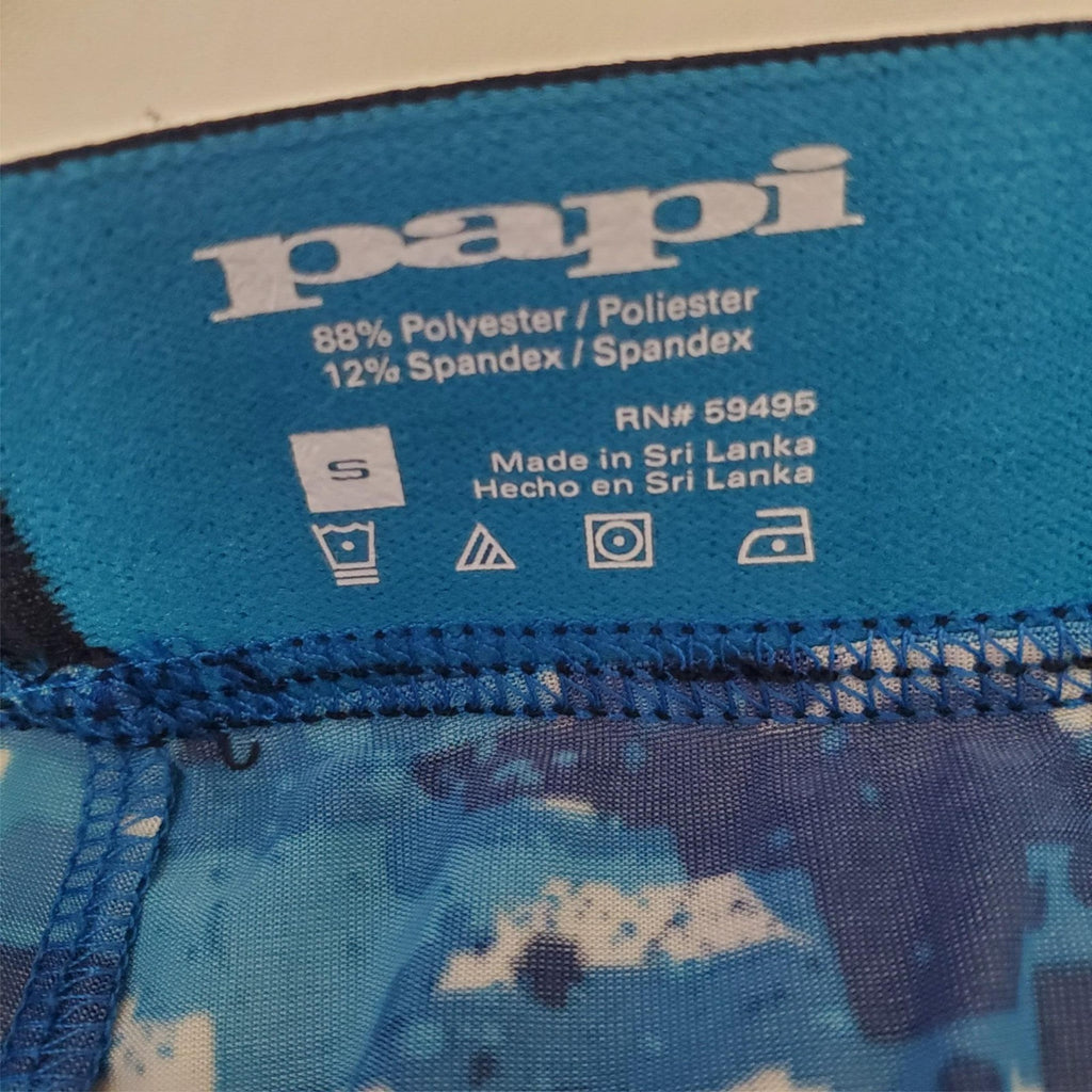 Pack of 2 Papi Men's Brazilian Blue Camouflage Trunks Size S 28-30
