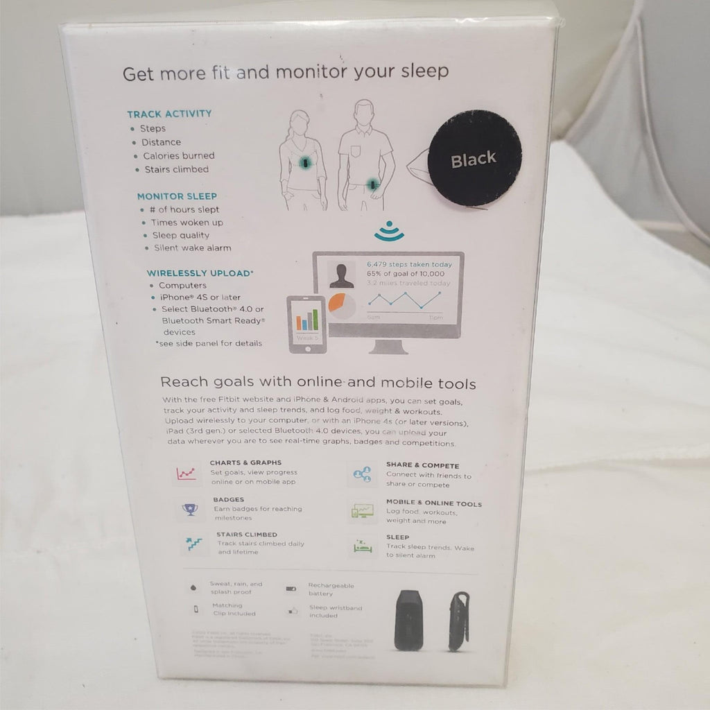 Fitbit One Wireless Activity and Sleep Tracker Black FB103BK (FOR PARTS)