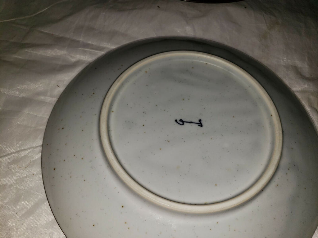 4 Saucer & Plate Blue & White Floral Pattern Delft-Blauw Hand painted Plate