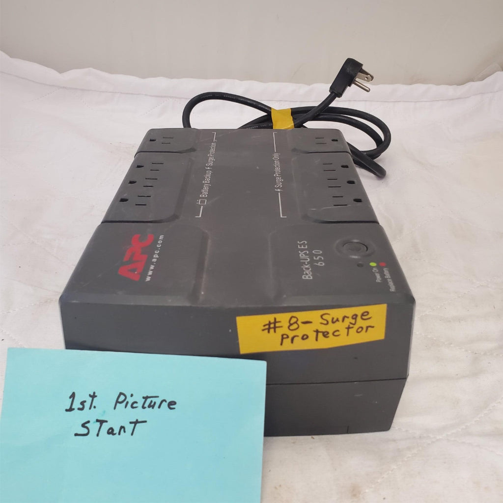APC Back Up UPS ES 650 120V BE650R Surge Protected #8 (NO BATTERY INCLUDED)