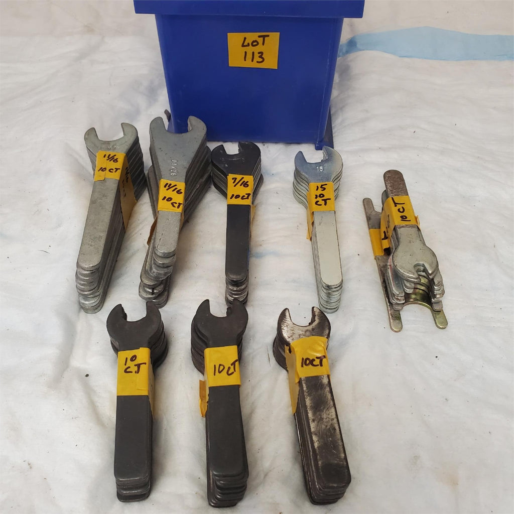 Lot of Combination Wrenches & Key Set in Different Sizes Lot 113