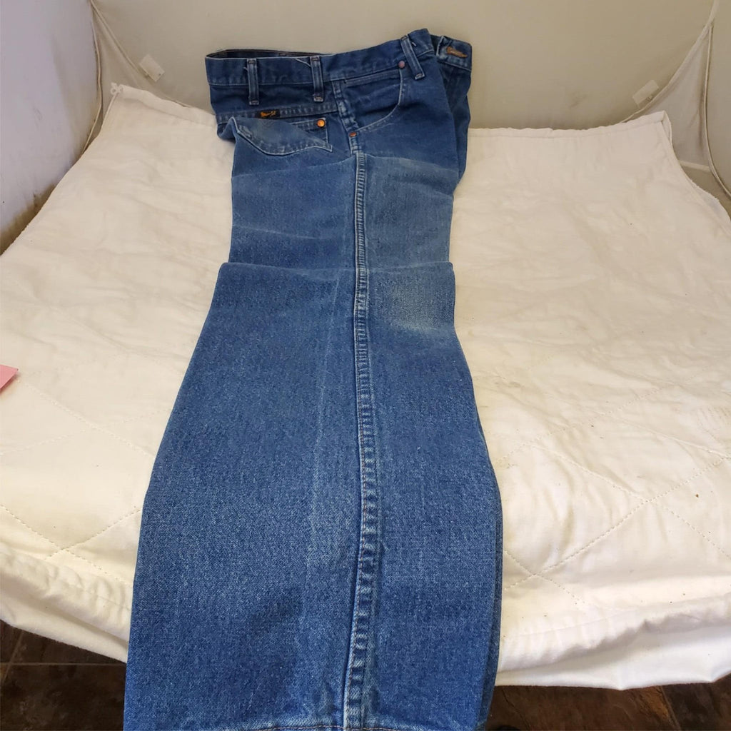 Wrangler Mens 32x32 Blue Straight Relaxed Fit Denim Jeans #6
