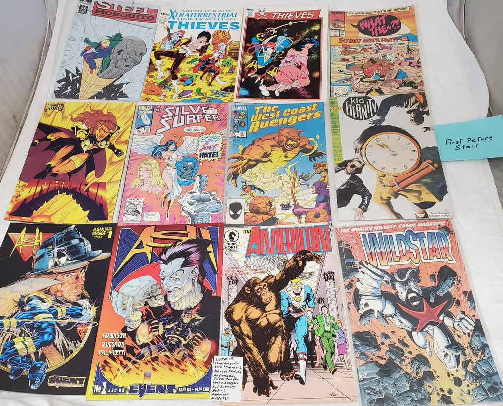 Lot of 12 Steel Mosquito Ash WildStar Marvel & Other Comic Books #12