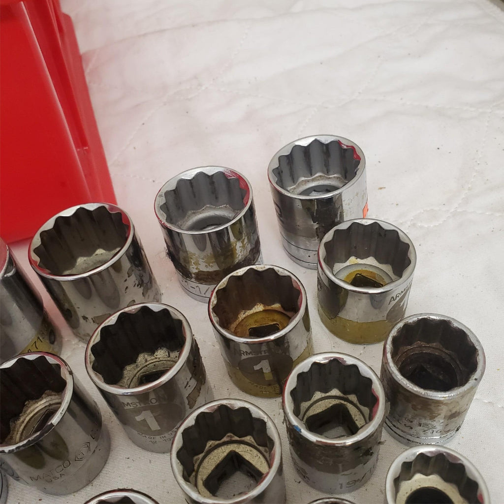 Lot of 26 Assorted Armstrong Socket Set LOT-543